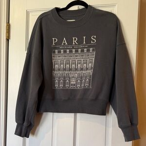 Abercrombie & Fitch Gray Paris Graphic Sweatshirt M